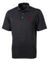 USC Trojans Cutter & Buck Virtue Eco Pique Recycled Mens Big and Tall Polo Black Mannequin Thumbnail Image