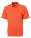 Oklahoma State Cowboys Wrestling Pete Cutter & Buck Virtue Eco Pique Recycled Mens Big and Tall Polo College Orange Mannequin Thumbnail Image