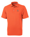 Oklahoma State Cowboys Wrestling Pete Cutter & Buck Virtue Eco Pique Recycled Mens Big and Tall Polo College Orange Mannequin Thumbnail Image