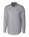 Philadelphia Eagles Historic Cutter & Buck Stretch Oxford Mens Long Sleeve Dress Shirt Charcoal Mannequin Thumbnail Image