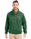Philadelphia Eagles Historic Cutter & Buck Charter Recycled Packable Mens Full Zip Jacket Hunter Green Front Thumbnail Image