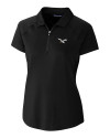 Philadelphia Eagles Historic Cutter & Buck Forge Stretch Womens Short Sleeve Polo Black Mannequin Thumbnail Image
