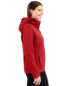 Green Bay Packers Americana Cutter & Buck Evoke Softshell Recycled Full Zip Womens Jacket Cardinal Red Side Thumbnail Image