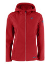 Carolina Panthers Americana Cutter & Buck Evoke Softshell Recycled Full Zip Womens Jacket Cardinal Red Mannequin Thumbnail Image