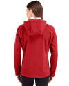 Cleveland Guardians - Cutter & Buck Evoke Softshell Recycled Full Zip Womens Jacket Cardinal Red Back Thumbnail Image
