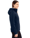 Chicago Cubs Cutter & Buck Evoke Softshell Recycled Full Zip Womens Jacket Navy Blue Side Thumbnail Image