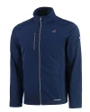 Carolina Panthers Americana Cutter & Buck Evoke Softshell Recycled Full Zip Mens Jacket Navy Blue Mannequin Thumbnail Image