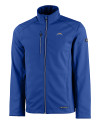 Los Angeles Chargers Cutter & Buck Evoke Softshell Recycled Full Zip Mens Jacket Tour Blue Mannequin Thumbnail Image