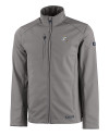 Los Angeles Chargers NFL Helmet Cutter & Buck Evoke Softshell Recycled Full Zip Mens Jacket Elemental Grey Mannequin Thumbnail Image