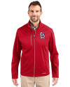 St. Louis Cardinals- Cutter & Buck Evoke Softshell Recycled Full Zip Mens Jacket Cardinal Red Front Thumbnail Image