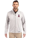 Los Angeles Angels Cutter & Buck Evoke Softshell Recycled Full Zip Mens Jacket CONCRETE Front Thumbnail Image