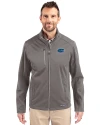 View image 7: Florida Gators Cutter & Buck Evoke Recycled Honeycomb Fleece Mens Full Zip Jacket Elemental Grey Front