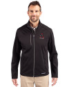 Alabama Crimson Tide College Vault Cutter & Buck Evoke Softshell Recycled Full Zip Mens Jacket Black Front Thumbnail Image