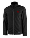 USC Trojans Cutter & Buck Evoke Softshell Recycled Full Zip Mens Jacket Black Mannequin Thumbnail Image