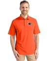 UTSA Roadrunners Cutter & Buck Virtue Eco Pique Recycled Mens Polo College Orange Front Thumbnail Image