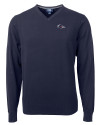 UTSA Roadrunners Cutter & Buck Lakemont Tri-Blend Mens V-Neck Pullover Sweater Liberty Navy Mannequin Thumbnail Image
