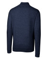 UTSA Roadrunners Cutter & Buck Lakemont Tri-Blend Mens Quarter Zip Pullover Sweater Liberty Navy Mannequin Back Thumbnail Image