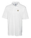 Idaho Vandals Cutter & Buck Genre Textured Solid Mens Polo White Mannequin Thumbnail Image