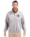 View image 4: Saint Louis Billikens Cutter & Buck Charter Recycled Packable Mens Big & Tall Full Zip Jacket Polished Medium Gray Front