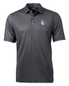 Saint Louis Billikens Cutter & Buck Pike Banner Print Stretch Mens Big & Tall Polo Black Mannequin Thumbnail Image