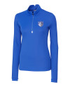 Saint Louis Billikens Cutter & Buck Traverse Stretch Eco Quarter Zip Womens Pullover Chelan Blue Mannequin Thumbnail Image