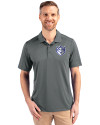 Saint Louis Billikens Cutter & Buck Prospect Eco Textured Stretch Recycled Mens Big & Tall Polo Elemental Grey Front Thumbnail Image