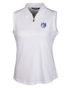 Saint Louis Billikens Cutter & Buck Forge Stretch Womens Sleeveless Polo White Mannequin Thumbnail Image