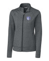 Saint Louis Billikens Cutter & Buck Shoreline Heathered Womens Full Zip Jacket Charcoal Heather Mannequin Thumbnail Image