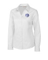 Saint Louis Billikens Cutter & Buck Epic Easy Care Fine Twill Womens Long Sleeve Dress Shirt White Mannequin Thumbnail Image