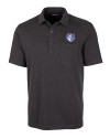 Saint Louis Billikens Cutter & Buck Advantage Tri-Blend Jersey Mens Pocket Polo Black Heather Mannequin Thumbnail Image
