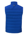 Mannequin back view of a Tour Blue Cutter & Buck Evoke Hybrid Eco Softshell Recycled Mens Full Zip Vest Thumbnail Image
