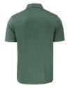 Mannequin Back View of a Dark Hunter Heather Cutter & Buck Forge Eco Stretch Recycled Mens Polo Thumbnail Image