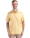 Front Profile of a man wearing a Desert Cutter & Buck Forge Eco Stretch Recycled Mens Polo Thumbnail Image