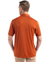Back Profile of a man wearing a Texas Orange Cutter & Buck Forge Eco Stretch Recycled Mens Polo Thumbnail Image