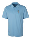 Kansas City Royals City Connect Cutter & Buck Forge Stretch Mens Polo Atlas Light Blue Mannequin Thumbnail Image