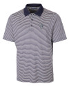 Kansas City Royals City Connect Cutter & Buck Forge Tonal Stripe Stretch Mens Polo Liberty Navy Mannequin Thumbnail Image