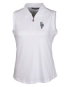 Kansas City Royals City Connect Cutter & Buck Forge Stretch Womens Sleeveless Polo White Mannequin Thumbnail Image