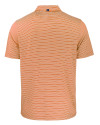 Mannequin back view of a College Orange and White Cutter & Buck Forge Eco Double Stripe Stretch Recycled Mens Polo Thumbnail Image