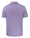 Mannequin back view of a College Purple and White Cutter & Buck Forge Eco Double Stripe Stretch Recycled Mens Polo Thumbnail Image