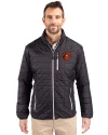 Baltimore Orioles Cooperstown Cutter & Buck Rainier PrimaLoft®  Mens Big and Tall Eco Insulated Puffer Jacket Black Front Thumbnail Image