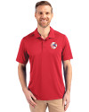 New York Yankees Cooperstown Cutter & Buck Prospect Eco Textured Stretch Recycled Mens Short Sleeve Polo Red Front Thumbnail Image