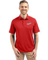 Los Angeles Dodgers Cooperstown Cutter & Buck Virtue Eco Pique Recycled Mens Polo Red Front Thumbnail Image