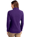 Arizona Diamondbacks Cooperstown Cutter & Buck Adapt Eco Knit Stretch Recycled Womens Half Zip Pullover College Purple Back Thumbnail Image
