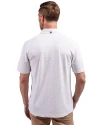 Boston Red Sox Cooperstown Cutter & Buck Virtue Eco Pique Tile Print Recycled Mens Big & Tall Polo White Back Thumbnail Image