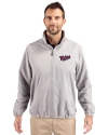 Minnesota Twins Cooperstown Cutter & Buck Charter Eco Knit Recycled Big & Tall Full-Zip Jacket Polished Medium Gray Front Thumbnail Image
