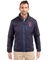 Los Angeles Angels Cooperstown Cutter & Buck Rainier PrimaLoft® Mens Eco Insulated Full Zip Puffer Jacket Dark Navy Front Thumbnail Image