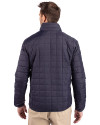 Los Angeles Angels Cooperstown Cutter & Buck Rainier PrimaLoft® Mens Eco Insulated Full Zip Puffer Jacket Dark Navy Back Thumbnail Image