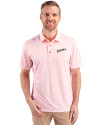 San Diego Padres Cooperstown Cutter & Buck Pike Double Dot Print Stretch Mens Polo College Orange Front Thumbnail Image