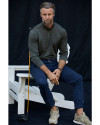 Cutter & Buck Stealth Heathered Mens Big and Tall  Quarter Zip Pullover PLO_LFS_HG 10 Thumbnail Image