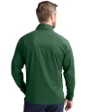 Tampa Bay Rays Cooperstown Cutter & Buck Adapt Eco Knit Hybrid Recycled Mens Full Zip Jacket Hunter Green Back Thumbnail Image